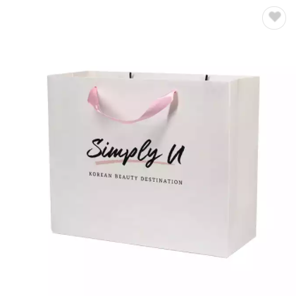 Best Selling Popular Design Clothes Packaging Luxury Shopping Paper Gift Bags With Handles / 3