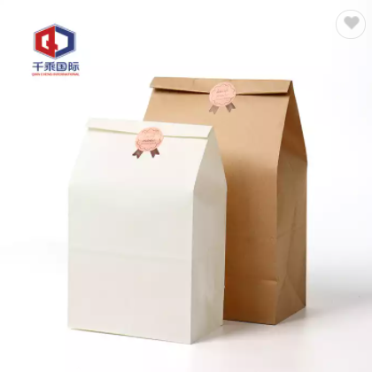 wholesale craft paper food bag food grade paper bag for bread brown kraft paper bread bag / 1