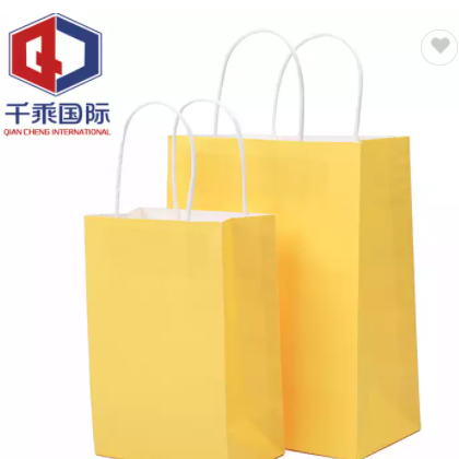 Wholesale custom logo Kraft paper shopping bag colorful folding recyclable shopping bag foldable sho / 2