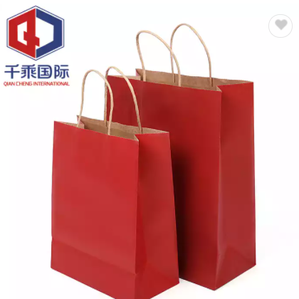 Wholesale custom logo Kraft paper shopping bag colorful folding recyclable shopping bag foldable sho / 1