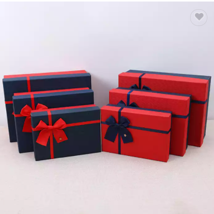 Christmas Packing Box Red Corporate Gifts Box Wedding Gifts for Guests Box / 2