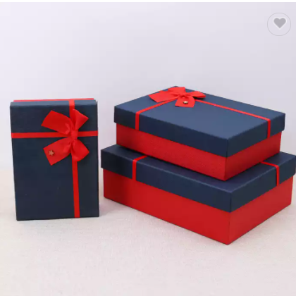 Christmas Packing Box Red Corporate Gifts Box Wedding Gifts for Guests Box / 3