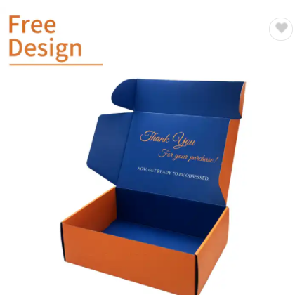 competitive price corrugated shipping cosmet product customized white mailing logo custom packaging  / 2