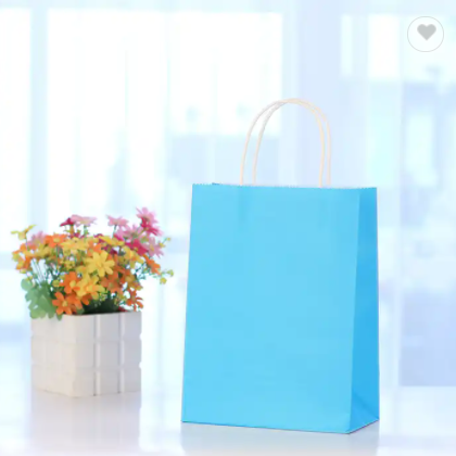 Cheap Custom Size Paper Gift Bags Color Shopping Packaging Kraft Paper Bags With Your Own Logo / 2