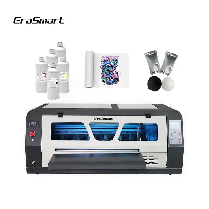 New Erasmart double xp600 printhead dtf printer tshirt printing machine 50cm 60cm pet film / 1