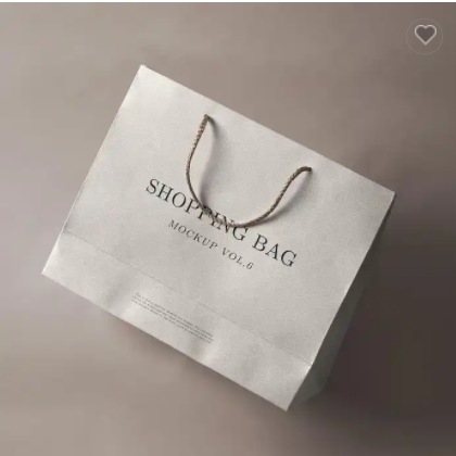 High quality Custom Environmental shopping Paper Bag Recyclable gift Paper Bags with logo / 2