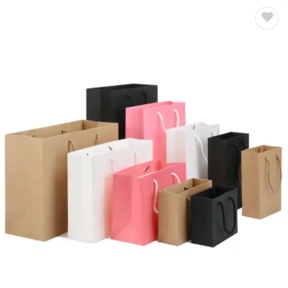 Custom logo printed wholesale clothing paper bag luxury paper shopping gift bag / 2