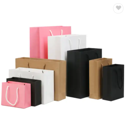 Promotional Wholesale Clothing Paper Bag White Luxury PaperBag Thank You Bags for Boutique / 3