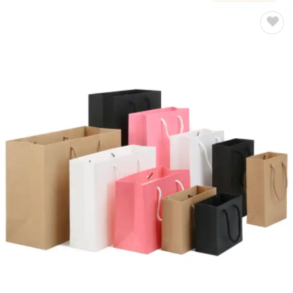 Promotional Wholesale Clothing Paper Bag White Luxury PaperBag Thank You Bags for Boutique / 2