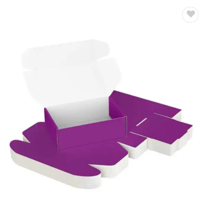 New Oem Unique Purple Small Mailerbox Kraft Mailer Mailing Box Shipping Corrugated Paper Boxes / 3