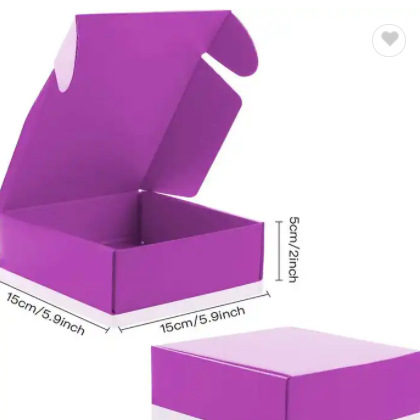 New Oem Unique Purple Small Mailerbox Kraft Mailer Mailing Box Shipping Corrugated Paper Boxes / 2