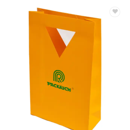 Hot Sale Package Gift Craft Shopping Cosmetic Custom Kraft Paper Bag With Handle Own Logo / 3