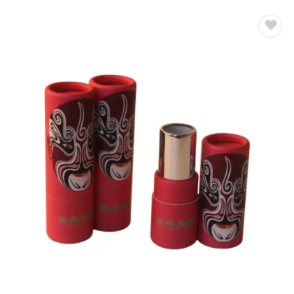 Eco-Friendly Biodegradable Cosmetic Container Push up Paper Tube Lip Balm Lipstick Packaging / 1