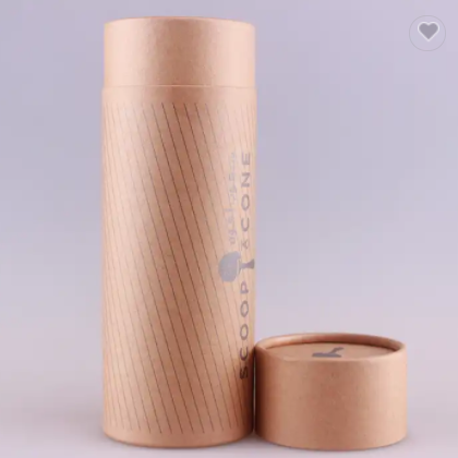 Customized kraft paper tube packaging for cosmetic/gift cylindrical tool cardboard round box / 2