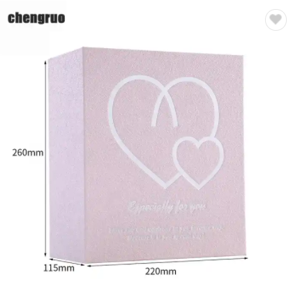 Chengruo Stock Box Packaging Cajas Carton Foldable Book Style Magnetic Closure Gift Paper Box Packag / 2