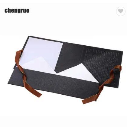 Chengruo Stock Box Packaging Cajas Carton Foldable Book Style Magnetic Closure Gift Paper Box Packag / 3