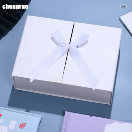 Chengruo Stock Cajas Para Regalo Saint Valentin Double door Foldable Book Style Gift Packaging Paper / 3