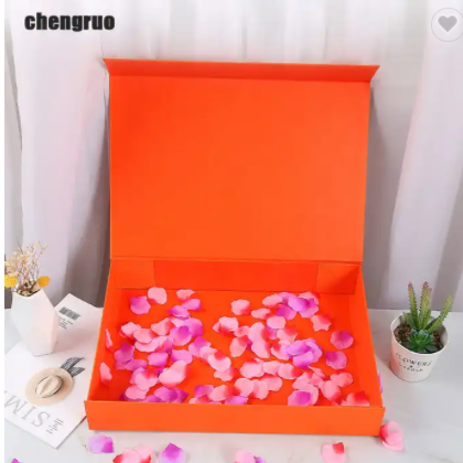 Chengruo OEM San Valentin Gift Emballage Bougie Scatole Foldable Magnetic Closure Gift Paper Box Pac / 2