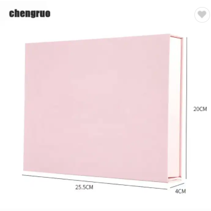 Chengruo OEM Wedding Bijoux Carton Boxeo Emballag Foldable Book Style Magnetic Closure Gift Paper Bo / 2