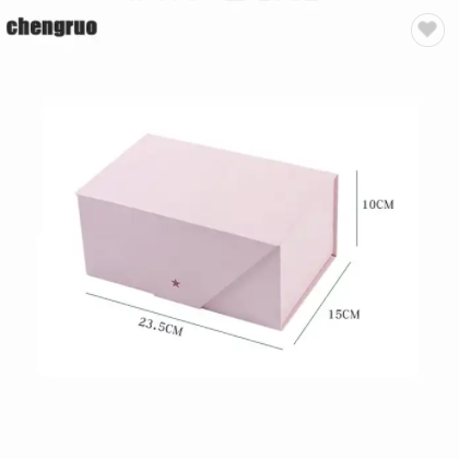 Chengruo OEM Plegable De Carton De Regalo Rigid Foldable Book Style Magnetic Closure Gift Packaging  / 2