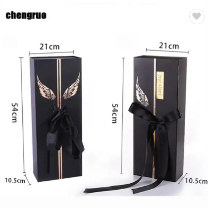 Chengruo Stock Caja Flores Boite Fleurs Cadeaux Foldable Magnetic Closure Gift Paper Box Packaging W / 2