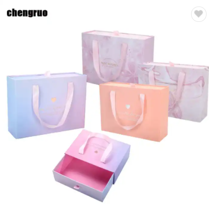 Chengruo OEM Luxury Custom Logo Empaques Artesanales Para Regal Slide Drawer Jewelry Gift Packaging  / 2