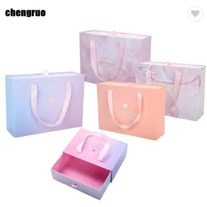 Chengruo Stock Caja Vino Flores Cajas Para Arreglo Floral Slide Drawer Jewelry Gift Packaging Paper  / 3