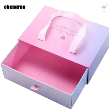 Chengruo Stock Caja Vino Flores Cajas Para Arreglo Floral Slide Drawer Jewelry Gift Packaging Paper  / 2