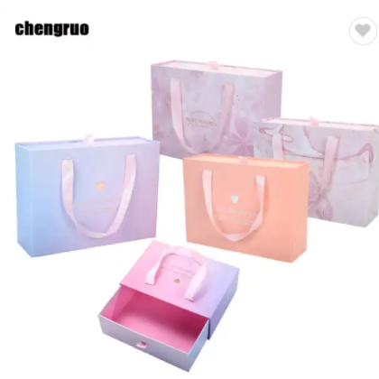 Chengruo Stock Verpakking Dozen Regalos Personalizados Slide Drawer Jewelry Gift Packaging Paper Box / 3