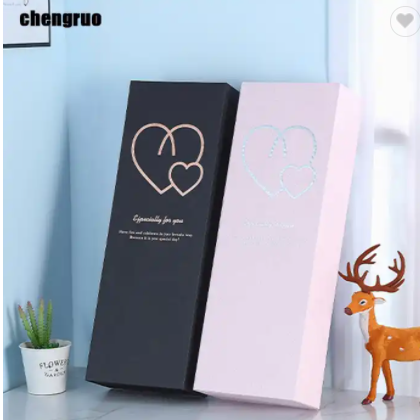 Chengruo Stock Papel De Regalo Boite Cadeau Black Rigid Rectangle Foldable Book Style Magnetic Closu / 3