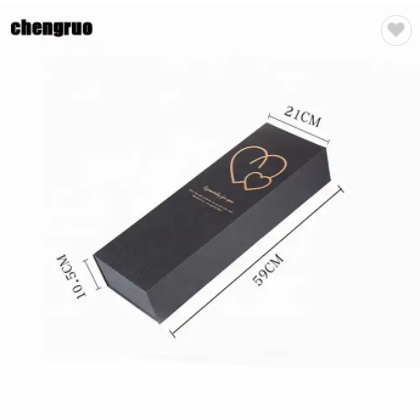 Chengruo Stock Papel De Regalo Boite Cadeau Black Rigid Rectangle Foldable Book Style Magnetic Closu / 2