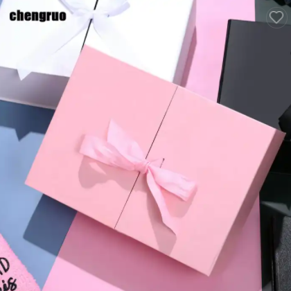 Chengruo OEM Mystery Regalos Emballage Rigid Double door Foldable Book Style Gift Packaging Paper Bo / 2