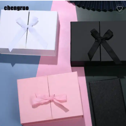 Chengruo OEM Mystery Regalos Emballage Rigid Double door Foldable Book Style Gift Packaging Paper Bo / 3