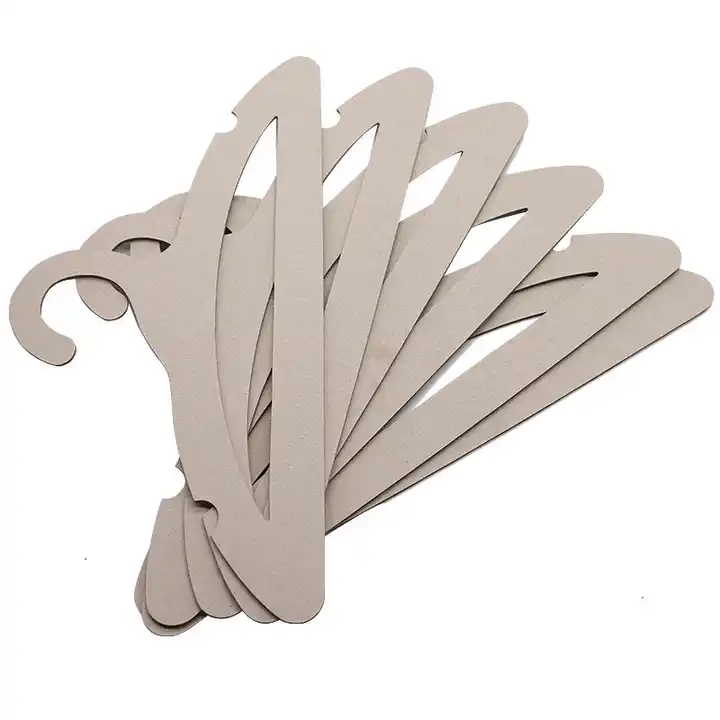 Kraft paper cardboard clothes hangers paper hanger for fabric recycled cardboard paper hanger design / 1