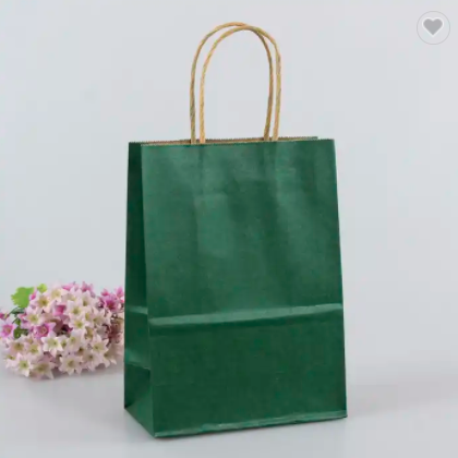 Custom Logo Kraft Gift Craft Shopping Kraft Gift Paper Bags With Handle / 1