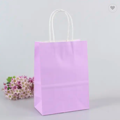 Custom Kraft Paper Bag Gift Bags Packaging Biscuit Candy Food Cookie Bread Seen Snacks Baking Takeaw / 3