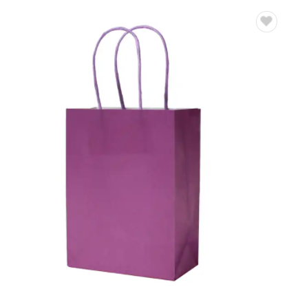 luxury Custom Printed Paperbag Takeaway Shopping Kraft Paper Bag Bolsa De Papel With Handle / 2