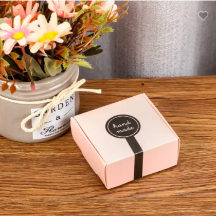 Custom Small Kraft Paper Gift Packaging Box Kraft Cardboard Handmade Soap Candy Box / 3