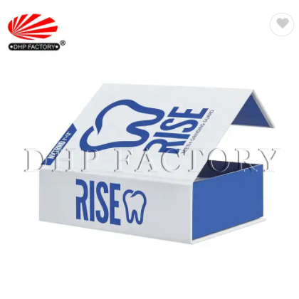 Custom UV Logo Rigid Cardboard Dental Care Magnetic Lid Teeth Whitening Kit Packaging Box With Drawe / 3