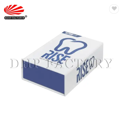 Custom UV Logo Rigid Cardboard Dental Care Magnetic Lid Teeth Whitening Kit Packaging Box With Drawe / 2