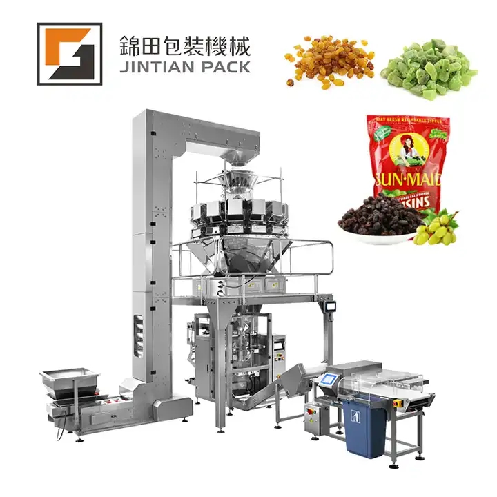 Good precision 10/14 heads weigher Snack food packing automatic weighing bag packaging peanut machin / 1