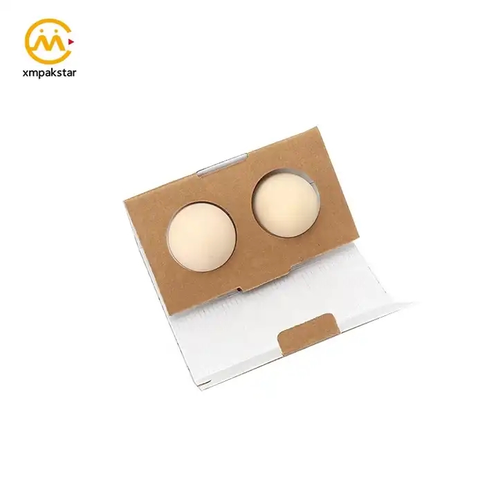 Custom eco friendly corrugated carton Kraft package recycled paper egg pack box / 1