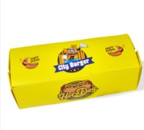 Eco-friendly Custom Logo Printed Art Paper Box Hot Dog Box / 2