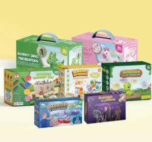 Wholesale Luxury Full Color Custom Printed Cardboard Packaging Folding Cartoon Baby Kids Toys Gift I / 3