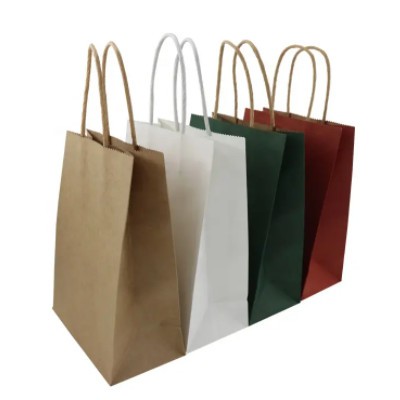 Recyclable Custom Paper Bags With Handle Paper Shopping Bag With Logo Paper Kraft Bag With With With / 2