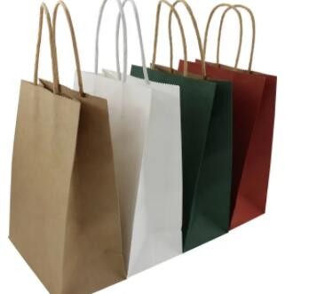 Recyclable Custom Paper Bags With Handle Paper Shopping Bag With Logo Paper Kraft Bag With With With / 3