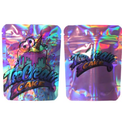 Printed Logo Custom Design Stand Up Packaging Bag Holographic Doypack Plastic Stand Up Pouches / 2