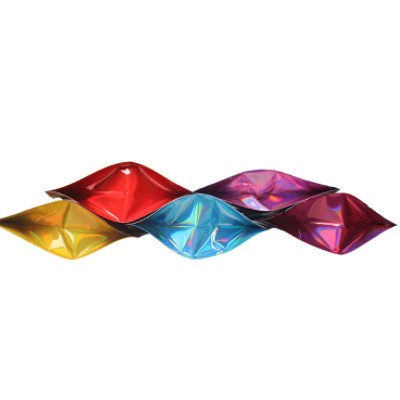 Zipper Custom Holographic Packaging Bag Heat Sealed 3.5G Flower Mylar Bag For Snack / 2