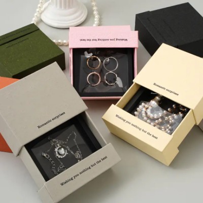 Luxury Small eco-friendly Cardboard Box Jewelry Packaging Mayor Jewellery Packaging Cajas Para Joyas / 3