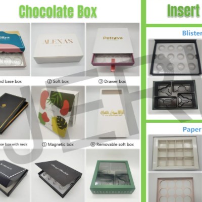 Manufacture Cardboard Paper Luxury Food Empty Box Chocolate Packing Chocolate Packaging / 2